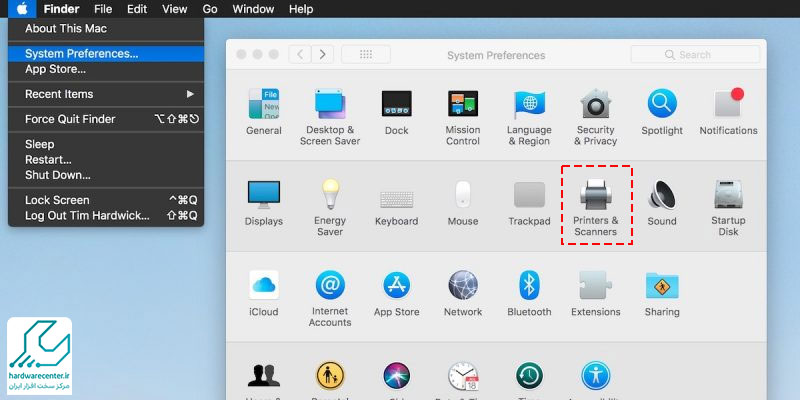 نصب درایور پرینتر در مک