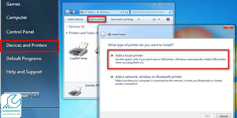 نصب درایور پرینتر در لپ تاپ